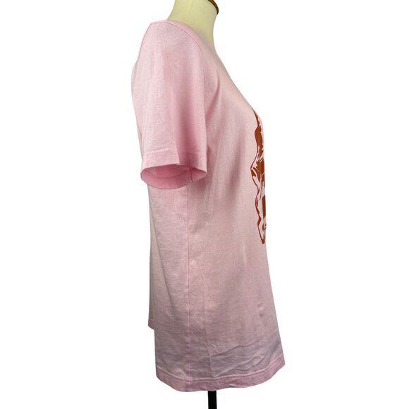 Dolly Parton Graphic Tee Womens M Pink Cotton Crewneck Short Sleeve Canvas + Bel - Picture 4 of 11